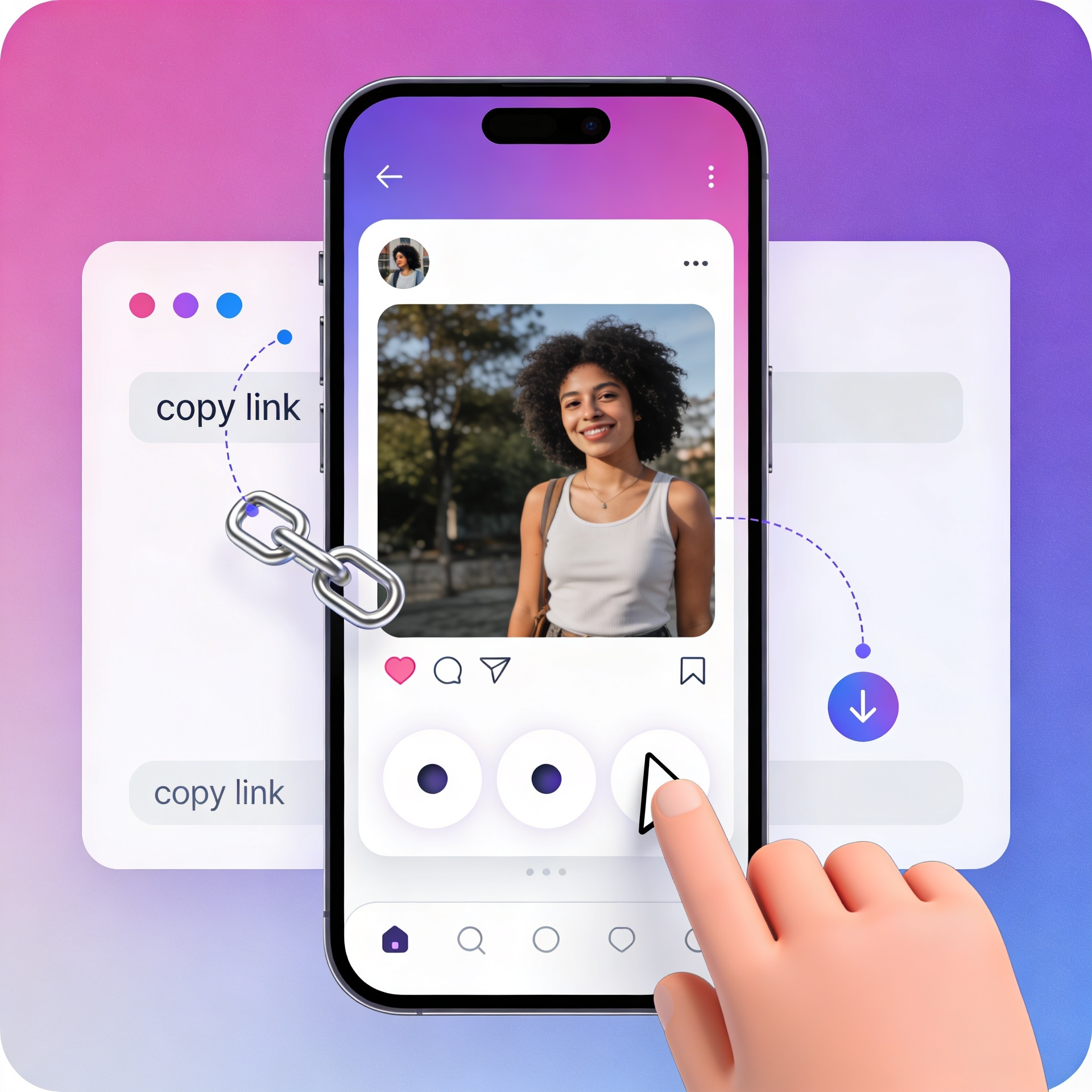 Instagram-Foto-Link kopieren